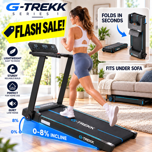 Trekk treadmill 5hp 180kg - g-trekk,