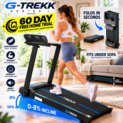 Trekk treadmill 5hp 180kg - g-trekk,
