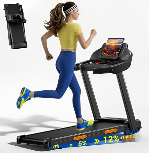 Electric folding treadmill - electric, 12%