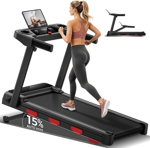 Folding treadmill with - with, 16%