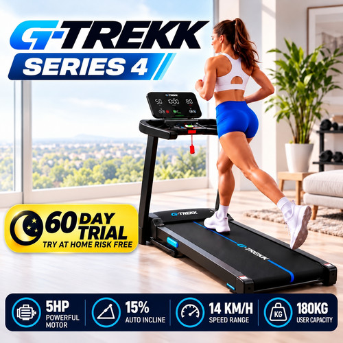 Trekk 5hp treadmill auto - 5hp, 15%