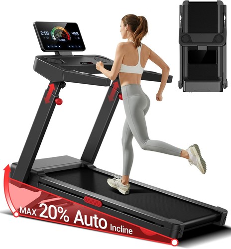 Foldable treadmill with - foldable, 20%